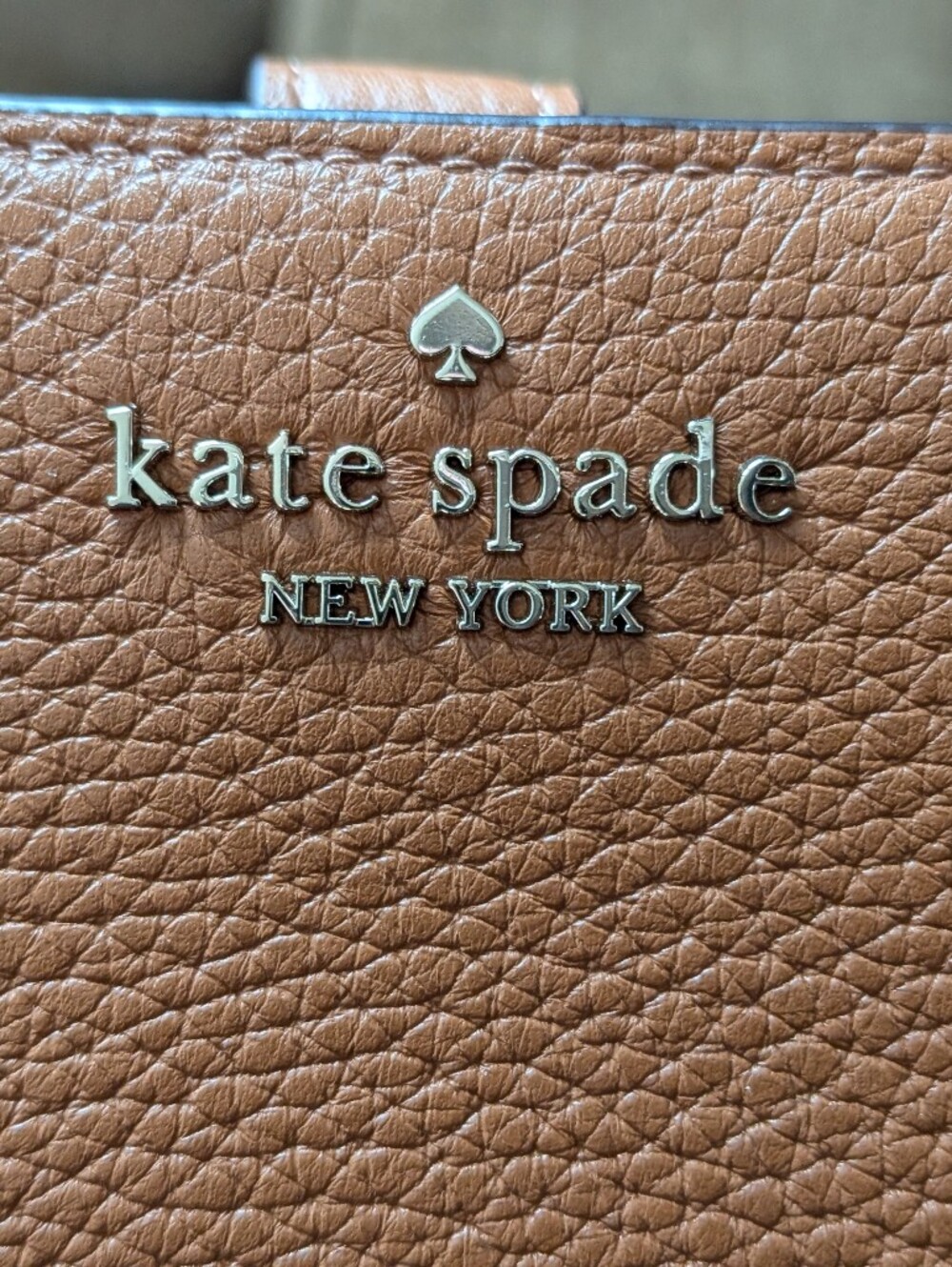 Kate Spade New York Tan Brown Pebbled Leather Zip/ Bi-fold Wallet NWT - Picture 12 of 16